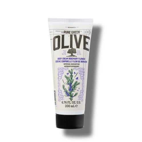 Pure Greek Olive Body Cream Rosemary Flower