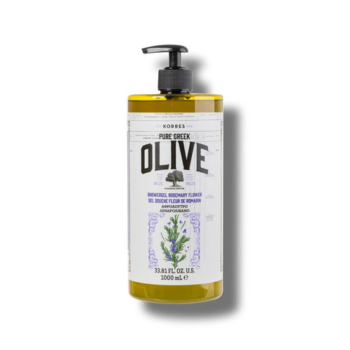 Pure Greek Olive Oil Shower Gel Rosemary Flower 1 Liter