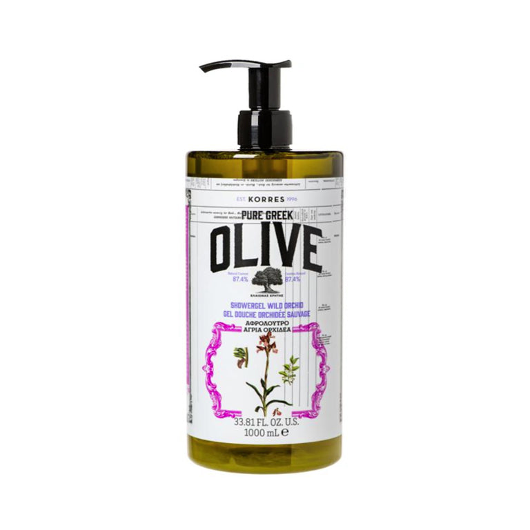 Pure Greek Olive Shower Gel Wild Orchid 1 Liter